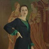 Кэтрин Кэмпбелл в зеленом платье, 1920-е годы